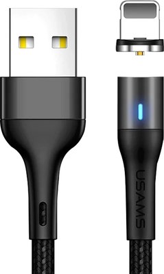 Кабель Usams U32 USB2.0 AM - Lightning / SJ352USB01 (1м, черный) - 