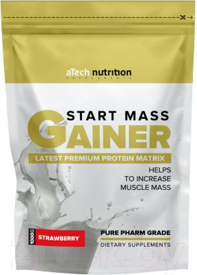 Гейнер Atech Nutrition Гейнер Старт Масс (1000гр, клубника)