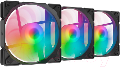 Набор вентиляторов для корпуса SilentiumPC Stella HP ARGB 120 KITx3 / SPC287