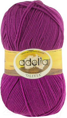 Набор пряжи для вязания Adelia Olivia 100г 250м±10м (сиреневый, 2 мотка)
