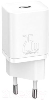 Зарядное устройство сетевое Baseus Super Si 1C Sets 25W / TZCCSUP-L02 (белый)