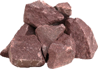 Камни для бани Десятый регион Малиновый кварцит колотый крупный (20кг) - 