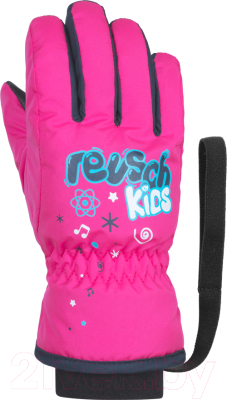 Перчатки лыжные Reusch Kids / 4885105 0350 (р-р 0, Pink Glo)