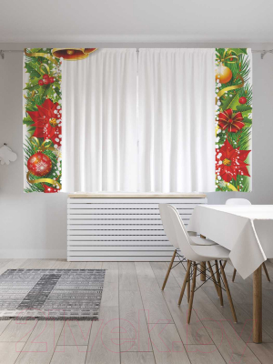 Изображение товара Комплект штор JoyArty Рождественские колокольчики / p_37070 (145x180)