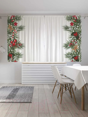 Изображение товара Комплект штор JoyArty Открытка для рождества / p_37072 (145x180)