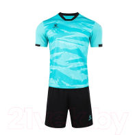 Футбольная форма Kelme Short Sleeve Football Suit / 8151ZB1003-368 (2XL, бирюзовый) - 
