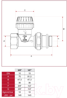Клапан термостатический Itap 1/2 / 8940012C