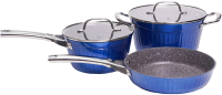 Набор кухонной посуды Galaxy GL 9515 (синий) - 