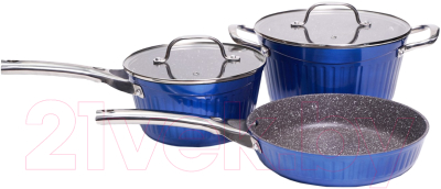 Набор кухонной посуды Galaxy GL 9515 (синий)