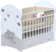 Детская кроватка VDK New Sleppy маятник и ящик (белый) - 