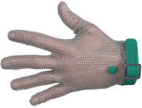 Перчатки защитные Manulatex Кольчужные короткие (XS, зеленый) - 