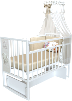 

Детская кроватка VDK, Mini Loft 3D поперечный маятник Teddy