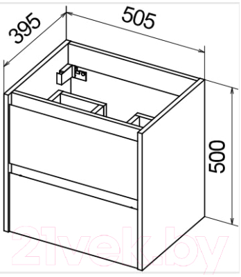 Тумба под умывальник BelBagno Kraft 39-500/390-2C-SO-CG