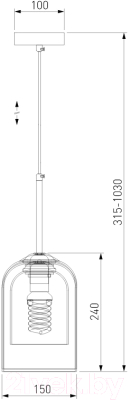 Потолочный светильник Евросвет Ennio 50228/1 (дымчатый)
