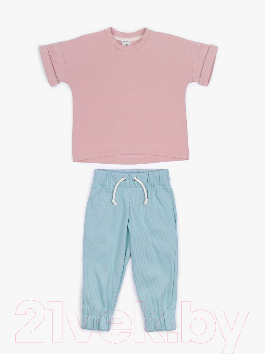 Комплект детской одежды Amarobaby Jump /AB-OD21-JUMP22/0632-116 (розовый/мятный, р. 116) — фото 2