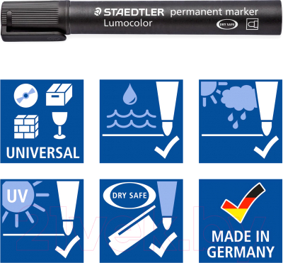 Маркер перманентный Staedtler Люмоколор 352-6