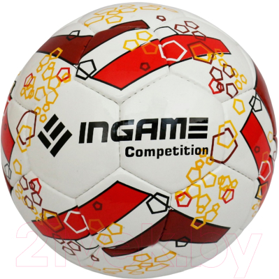 Футбольный мяч Ingame Competition IFB-102 (белый/красный)