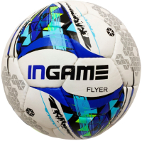 Футбольный мяч Ingame Flyer IFB-105 (белый/синий) - 