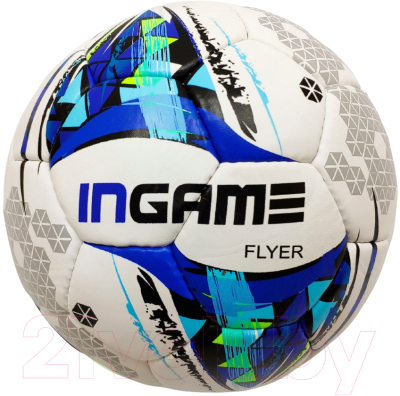 Футбольный мяч Ingame Flyer IFB-105 (белый/синий)