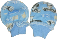 Рукавички для новорожденных Три Медведя Голубой - 