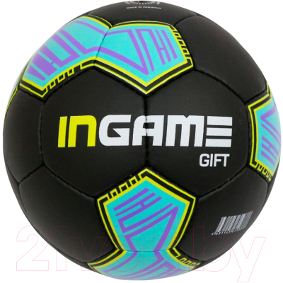 Футбольный мяч Ingame Gift IFB-108 (черный/синий/желтый)