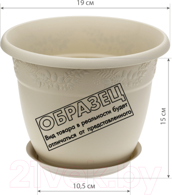 Изображение товара Вазон Idea Рябина М3054 (французcкий серый)