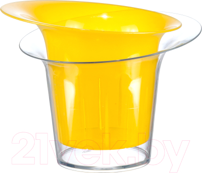 Кашпо Idea Адель М3104 (желтый прозрачный)