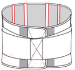Корсет ортопедический пояснично-крестцовый Польза м.1104 тип 321-I (р.3, черный)