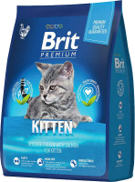 Сухой корм для кошек Brit Premium Cat Kitten с курицей / 5049677 (2кг) - 