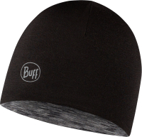 Шапка Buff Lw Merino Wool Reversible Hat Black-Graphite Multistripes (123325.999.10.00) - 