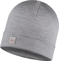 Шапка Buff Merino Heavyweight Hat Solid Light Grey (111170.933.10.00) - 
