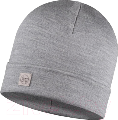 Шапка Buff Merino Heavyweight Hat Solid Light Grey (111170.933.10.00)