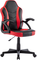 Кресло геймерское Brabix Stripe GM-203 / 532512 (экокожа, черный/красный) - 