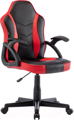 Кресло геймерское Brabix Stripe GM-203 / 532512 (экокожа, черный/красный)