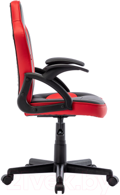 Кресло геймерское Brabix Stripe GM-203 / 532512 (экокожа, черный/красный)