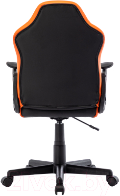 Кресло геймерское Brabix Stripe GM-203 / 532513 (экокожа, черный/оранжевый)