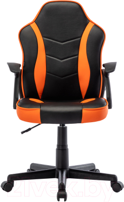 Кресло геймерское Brabix Stripe GM-203 / 532513 (экокожа, черный/оранжевый)