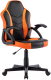 Кресло геймерское Brabix Stripe GM-203 / 532513 (экокожа, черный/оранжевый) - 