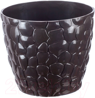 Изображение товара Кашпо Idea Камни М3172 (коричневый ротанг)