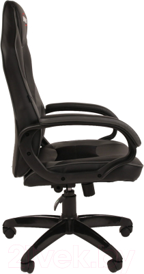 Кресло геймерское Brabix Accent GM-161 / 532576 (TW/экокожа, черный/серый)