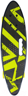 Скейтборд CosmoRide CS901 (пластиковый, черный/желтый)