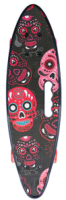 Скейтборд CosmoRide CS901 (пластиковый, Мексиканские черепа) - 