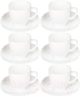 Набор для чая/кофе Luminarc Бэйсик Q5853 (белый)