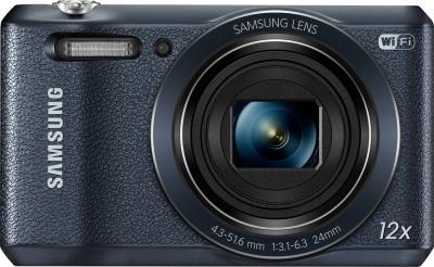 Компактный фотоаппарат Samsung WB35F (EC-WB35FZBPBRU, Black) - вид спереди