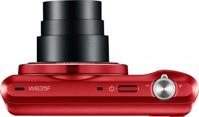 Компактный фотоаппарат Samsung WB35F (EC-WB35FZBPRRU, Red) - вид сверху