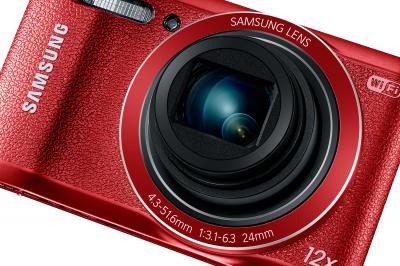Компактный фотоаппарат Samsung WB35F (EC-WB35FZBPRRU, Red) - общий вид