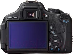 Зеркальный фотоаппарат Canon EOS 600D Triple Kit 18-55mm IS II + 75-300mm III USM + 50mm - вид сзади