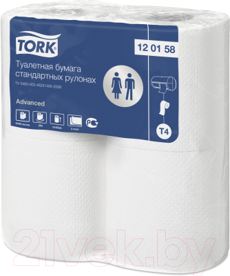 Туалетная бумага Tork Advanced в стандартном рулоне 120158
