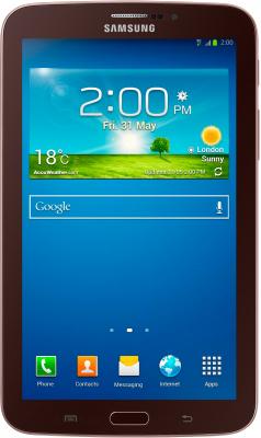 Планшет Samsung Galaxy Tab 3 7.0 16GB 3G Gold Brown (SM-T211) - фронтальный вид
