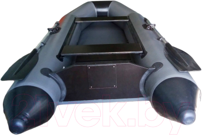 Надувная лодка Vivax Т280 с ковриком-сланью (без киля, серый/черный)